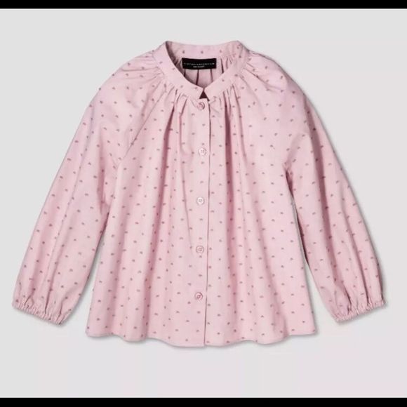Victoria Beckham Pink Button Down Shirt New XL - Picture 1 of 3